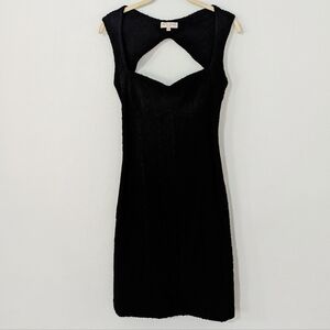 Opening Ceremony Cutout Back Jacquard Bodycon Mini Dress Sweetheart Neck Black 8
